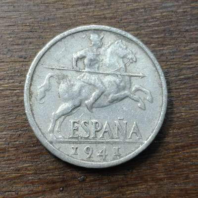 【铜匠收藏】★第138场★散币场。不寄存，30包邮。不满30元，支付5元运费。《接受代拍 代送NGC评级》 - 66【无寄存】西班牙1941年10分铝币