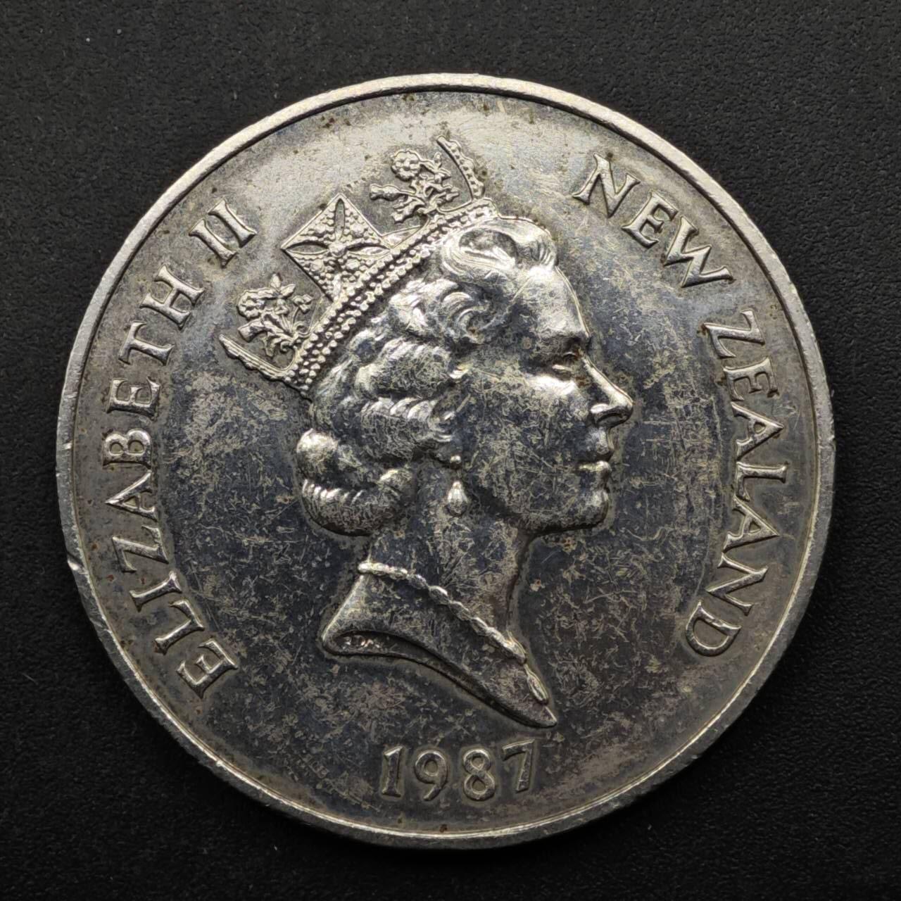 【淘币小摊】实时拍第八百五十拍   散币银币场   满百包邮可预留二周 每周一统一发货   新西兰1987年国家中央公园1元纪念币