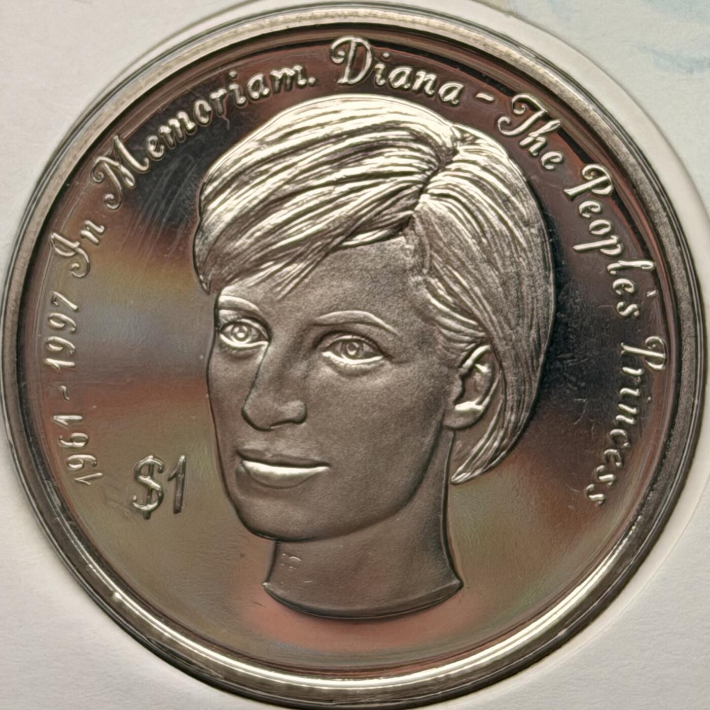 ＜星葵钱币社＞散币克朗场第68期·1月23日发货 〈邮币封〉塞拉利昂1998年人民的王妃·戴安娜1元克朗型纪念币