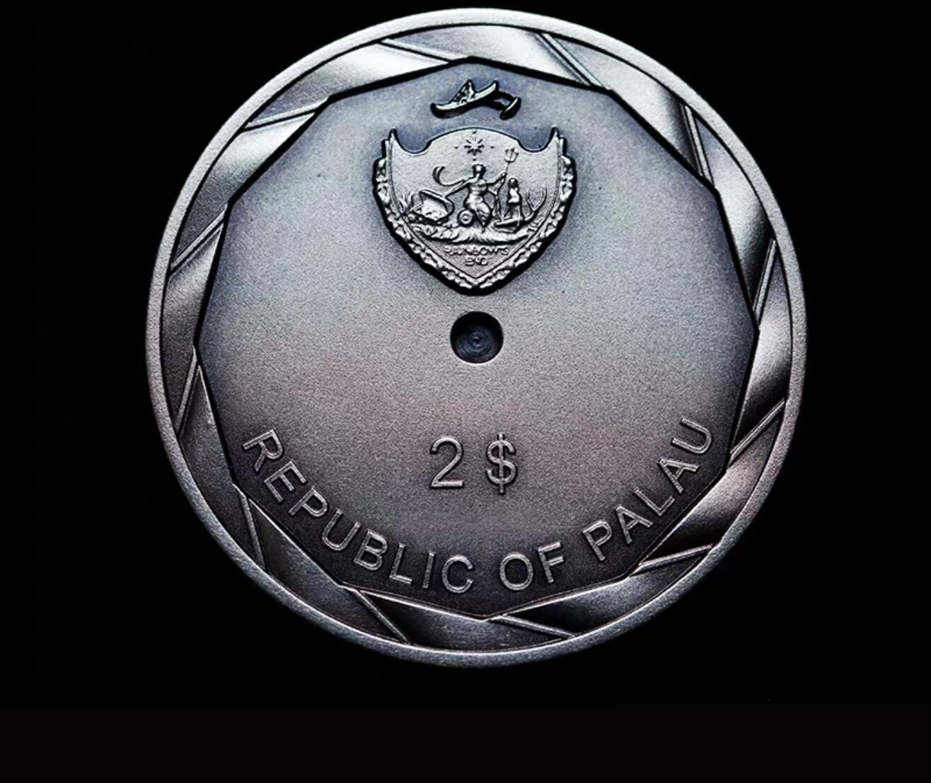 帕劳2019年照相术180年纪念银币