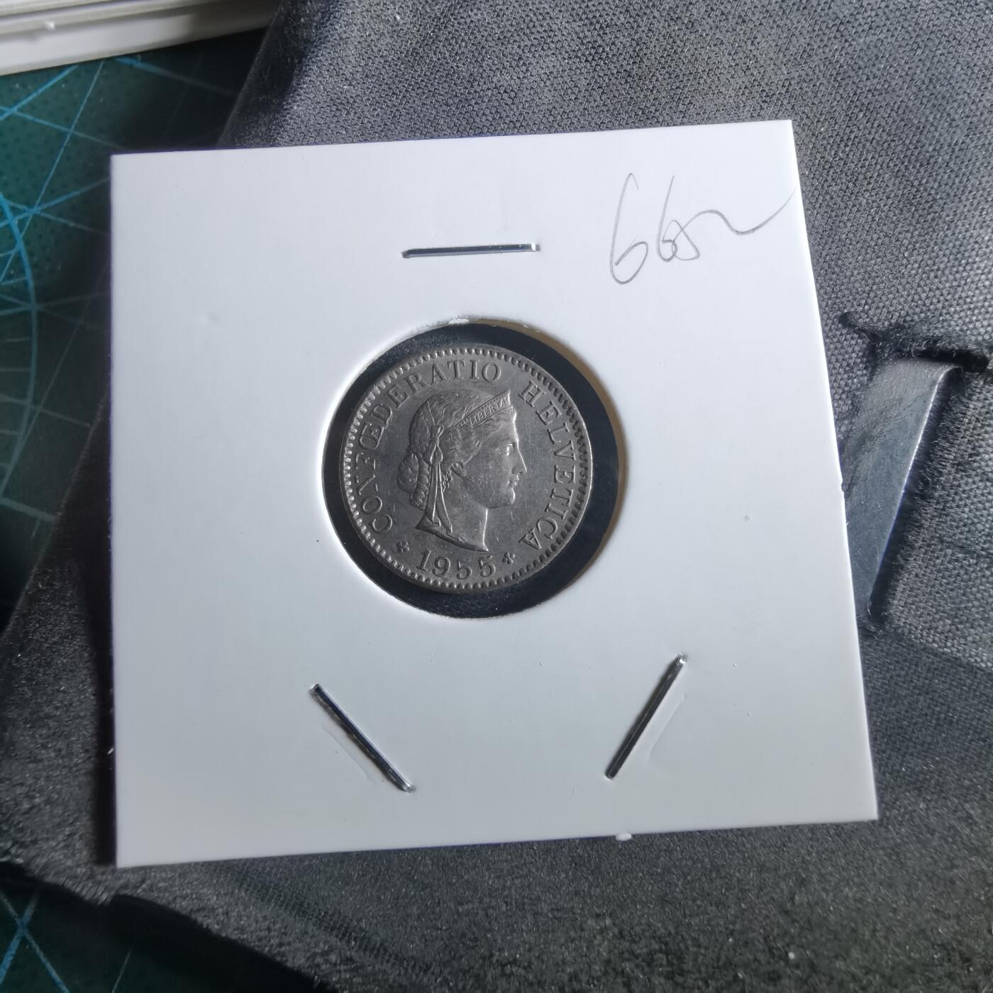 沼泽如烟--第966场 瑞士1955年五分