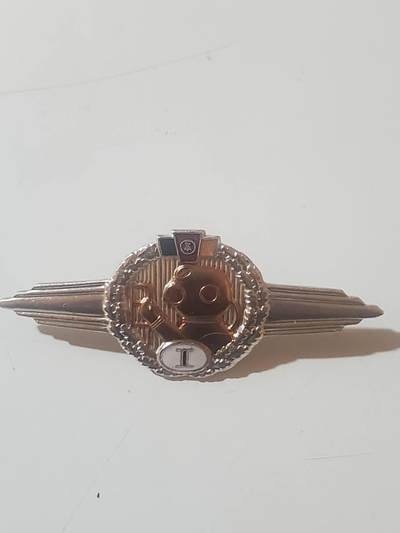 韵星假日拍卖第三十七期 -- Rimey Holidays Auction 37 - 民主德国一级1960版本一级潜水员特种部队技能章 最稀少的证章之一 转轮版本