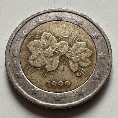 🌹外币初藏🌹🐯2026年第9场  每周二四六晚8️⃣点 接代拍 - 芬兰1999年2欧元 