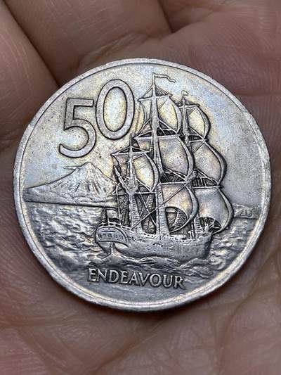 2026年第十一场(总第一百八十场）外国好品散币场(免佣金) - 新西兰🇳🇿1967年50分(伊丽莎白二世中年花冠，十进制第一套首发年)