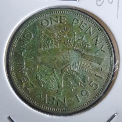 沼泽如烟--第966场 - 新西兰1951年1便士