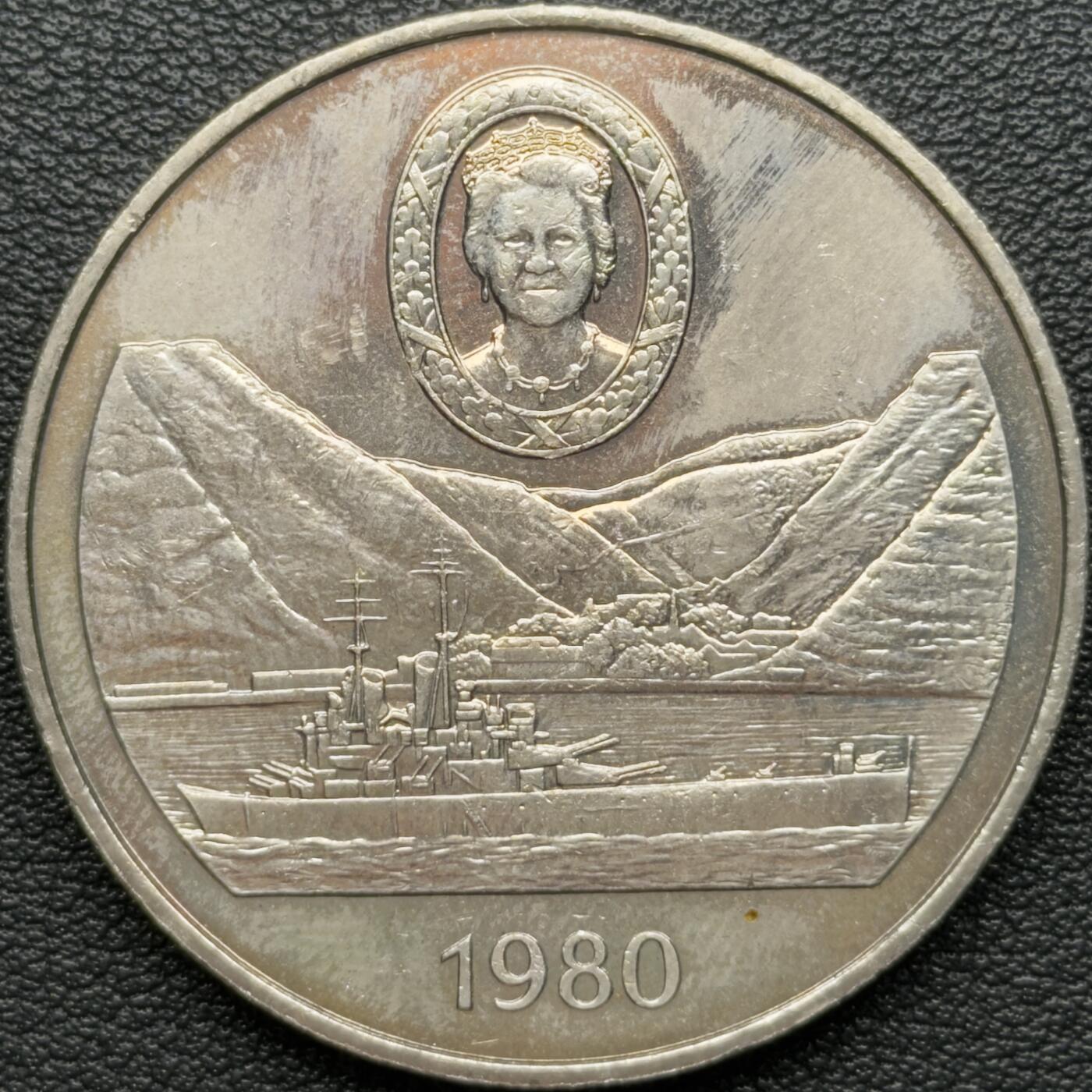 ＜星葵钱币社＞散币克朗场第68期·1月23日发货 圣赫勒拿1980年女王母亲80寿辰25便士克朗型纪念币