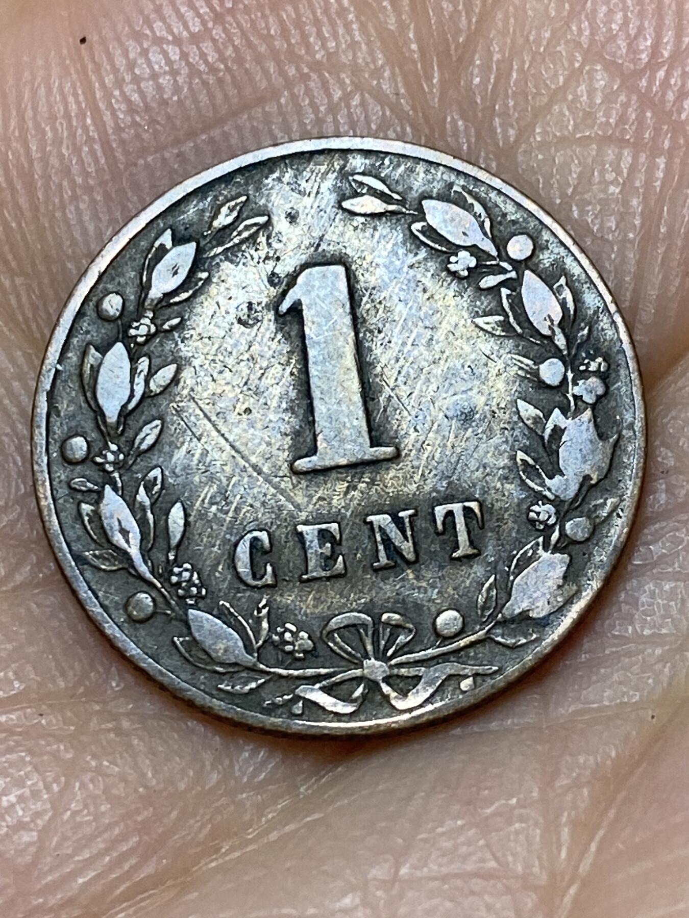 2026年第十一场(总第一百八十场）外国好品散币场(免佣金) 荷兰🇳🇱1883年1分(威廉三世时期，Broadaxe–宽刃斧标)