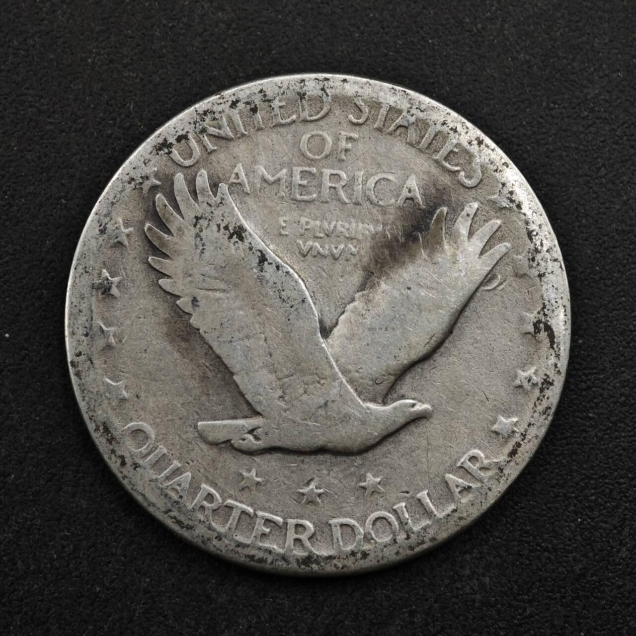 【淘币小摊】实时拍第八百五十拍   散币银币场   满百包邮可预留二周 每周一统一发货   美国飞鹰25分银币