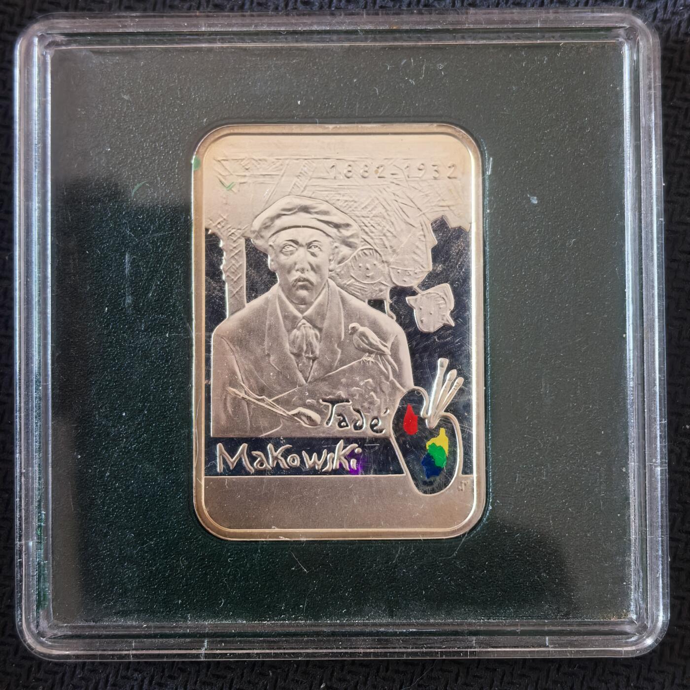 道一币馆币章第一百六十四场 原盒 波兰2005年画家 - 塔德乌什·马科夫斯基20兹罗提精制银币  28.28g 925s