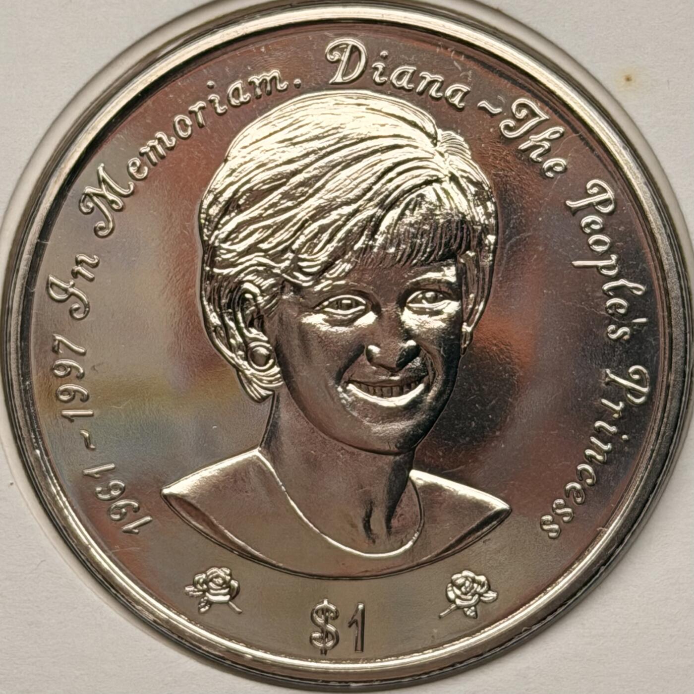 ＜星葵钱币社＞散币克朗场第68期·1月23日发货 〈邮币封〉纽埃1997年戴安娜王妃1元克朗型纪念币