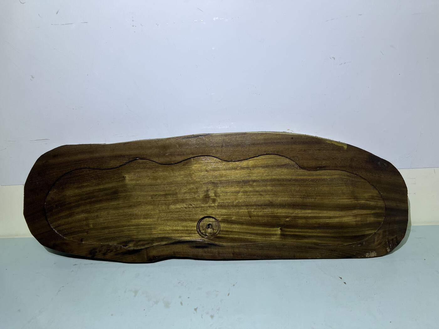 零元拍：01-17-3乌木金丝楠 茶盘 金丝爆满 香味满满。尺寸约：66.5/21.5/厚3.7CM。5斤多重