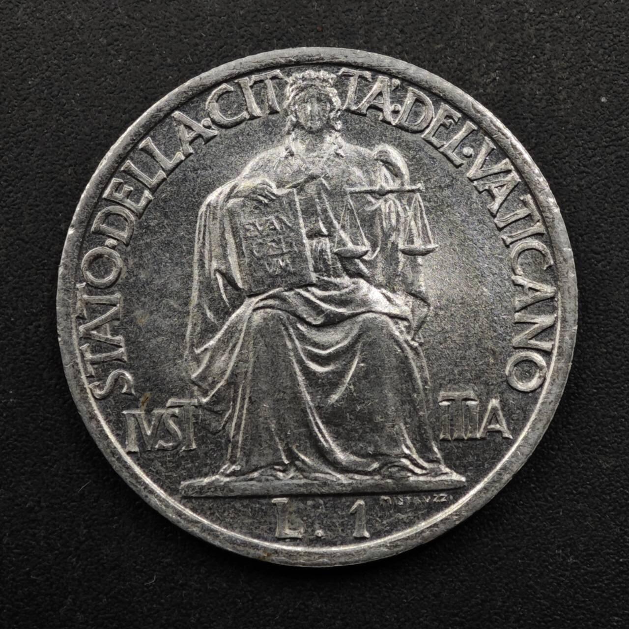 【淘币小摊】实时拍第八百五十拍   散币银币场   满百包邮可预留二周 每周一统一发货   梵蒂冈1942年1里拉