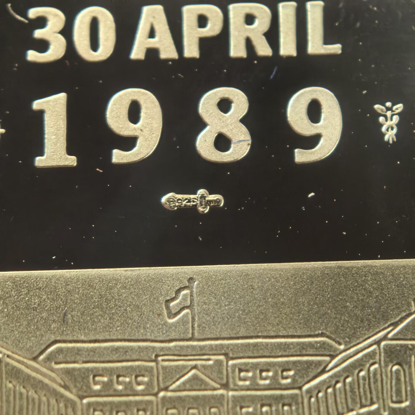 道一币馆币章第一百六十四场 荷兰1989年威廉明娜女王80寿辰精制纪念银章 24.8g  925s