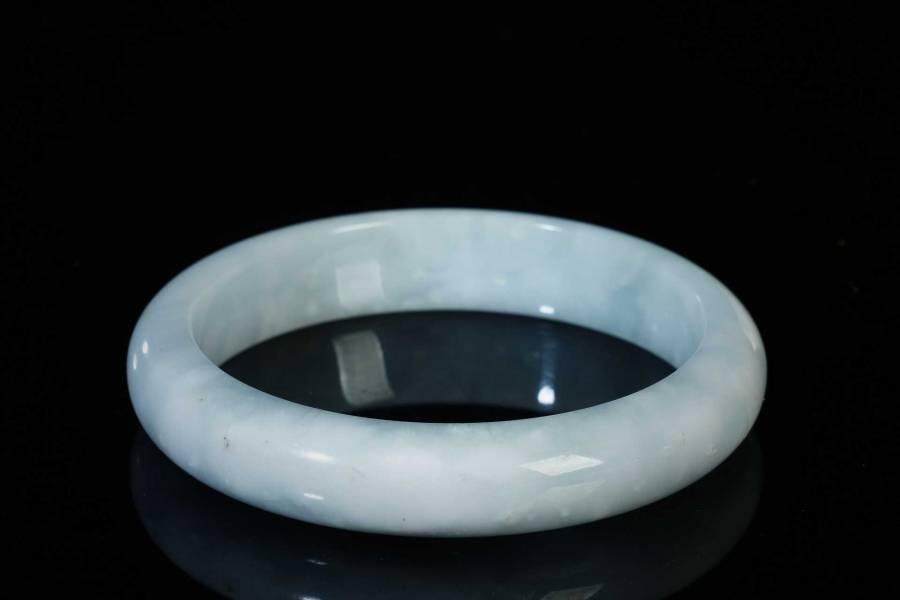 上海都达杂项专场三（全场包邮） 天然冰糯种翡翠手镯86-41