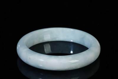 上海都达杂项专场三十四【年后发货全场包邮】  天然冰糯种翡翠手镯86-41