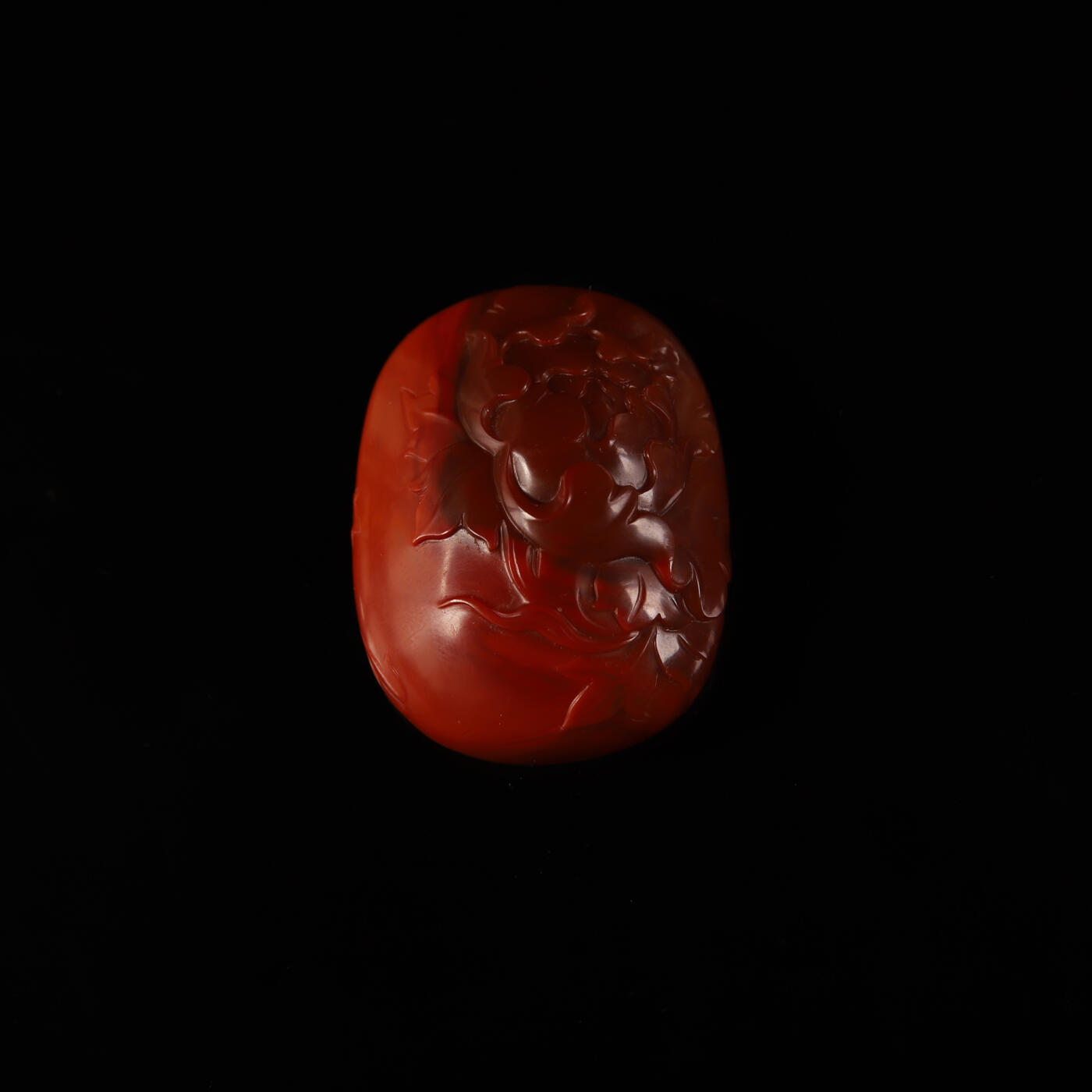 瑰丽珠宝（一） 苏工名家娄爱武作品 花开富贵牡丹花南红吊坠