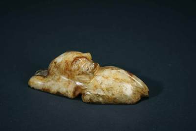 上海都达杂项专场三十四【年后发货全场包邮】   和田古玉兽86-5