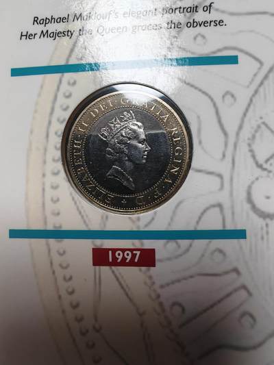 英国 1997年 2英磅 纪念币 工业革命 皇家币厂精装册 英国 1997年 2英磅 纪念币 工业革命 皇家币厂精装册