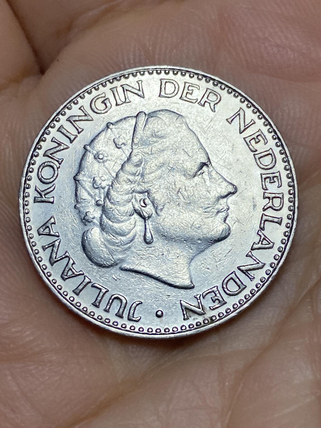 2026年第十一场(总第一百八十场）外国好品散币场(免佣金) 荷兰🇳🇱1967年1盾(朱丽安娜女王时期，Fish –鱼标)