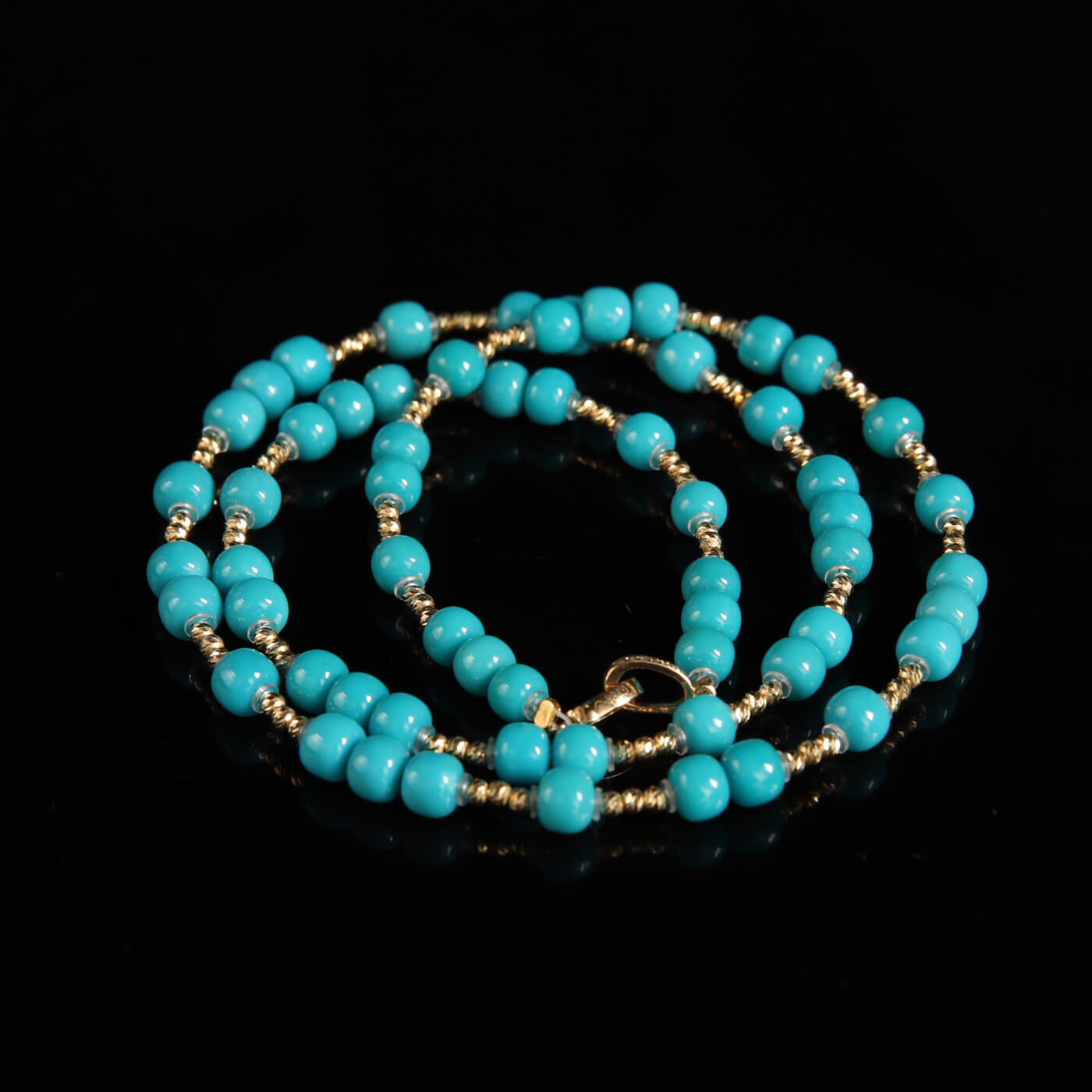 瑰丽珠宝（一） 珠宝级 瓷釉级原矿18K金满天星松石项链