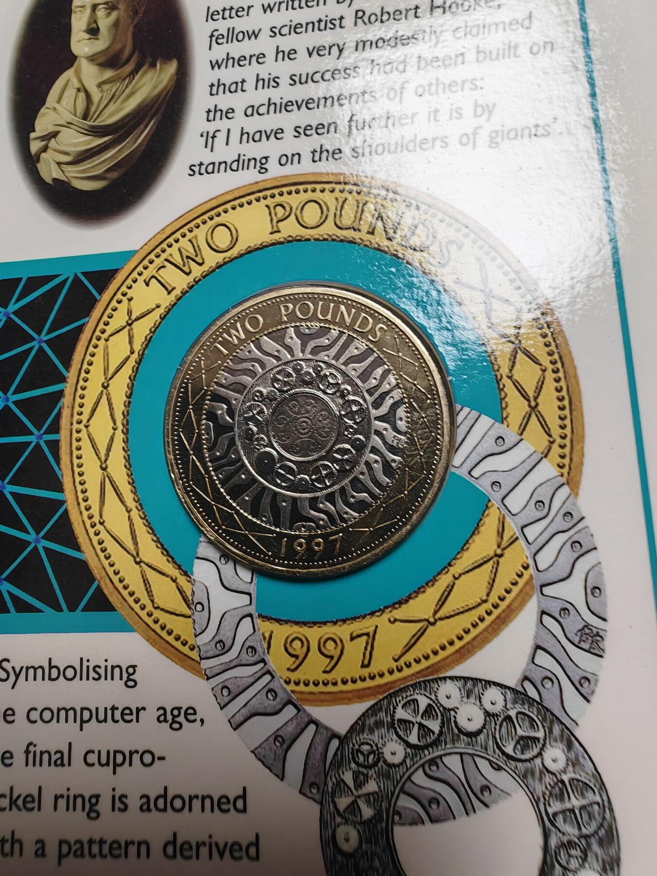 英国 1997年 2英磅 纪念币 工业革命 皇家币厂精装册