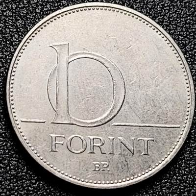 泉币菌-第172场- 精品福利场 - 匈牙利10福利铜镍硬币 2002年 24.8毫米 6.1克