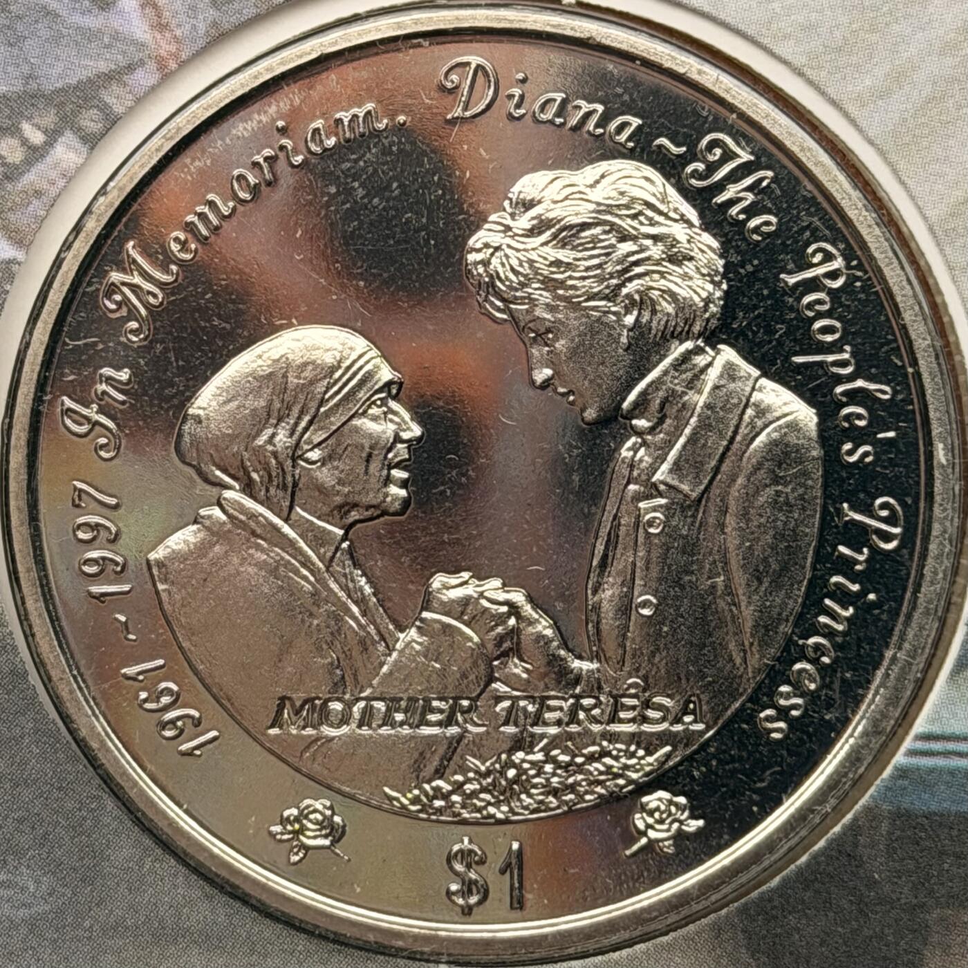 ＜星葵钱币社＞散币克朗场第68期·1月23日发货 〈邮币封〉塞拉利昂1997年人民的王妃·黛安娜1元克朗型纪念币