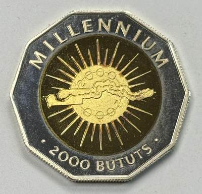 S&S Numismatic世界钱币-拍卖 第119期  - 冈比亚2000年 千禧年 2000达拉西精制纪念镀金银币 28.28克925银