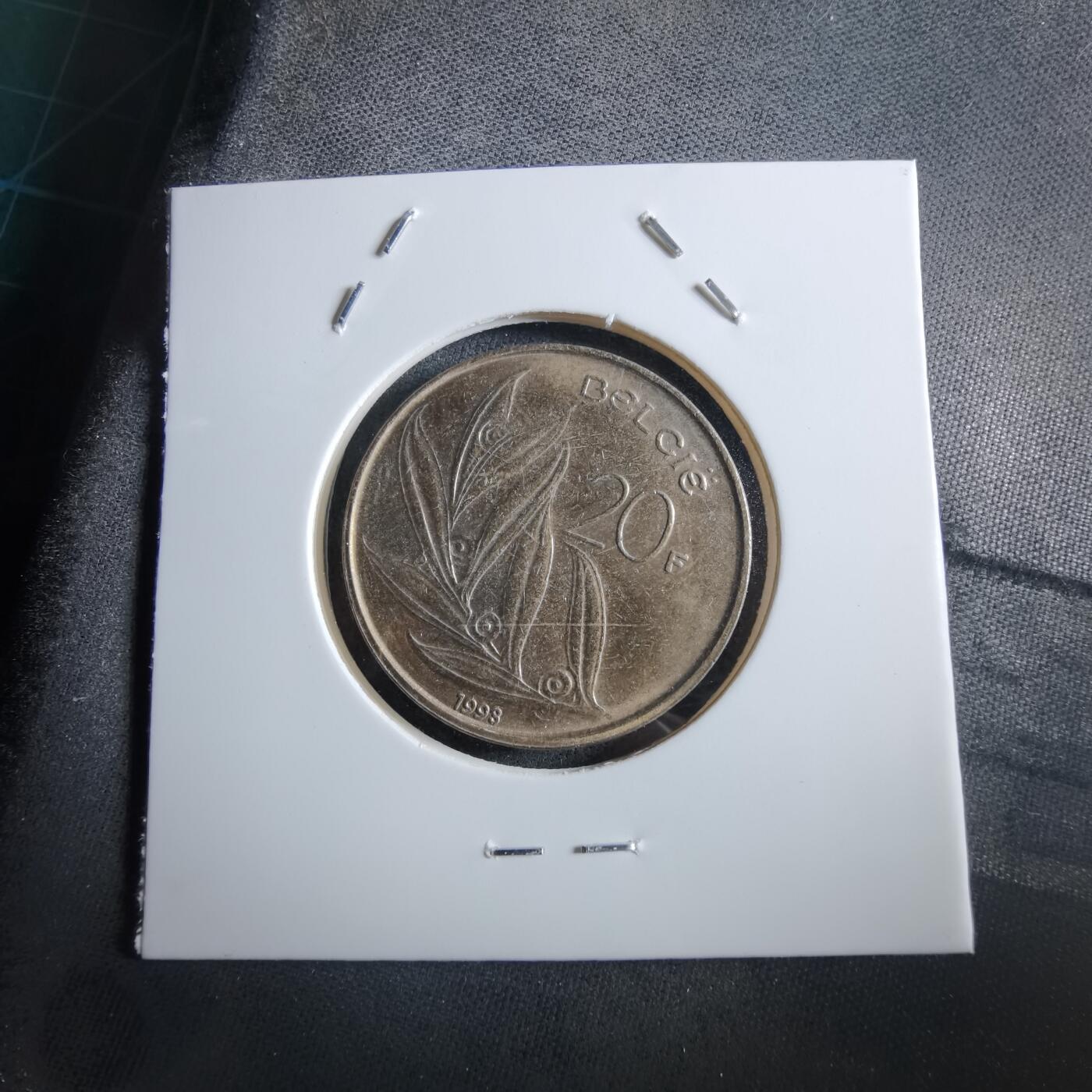 沼泽如烟--第966场 比利时1998年20法郎