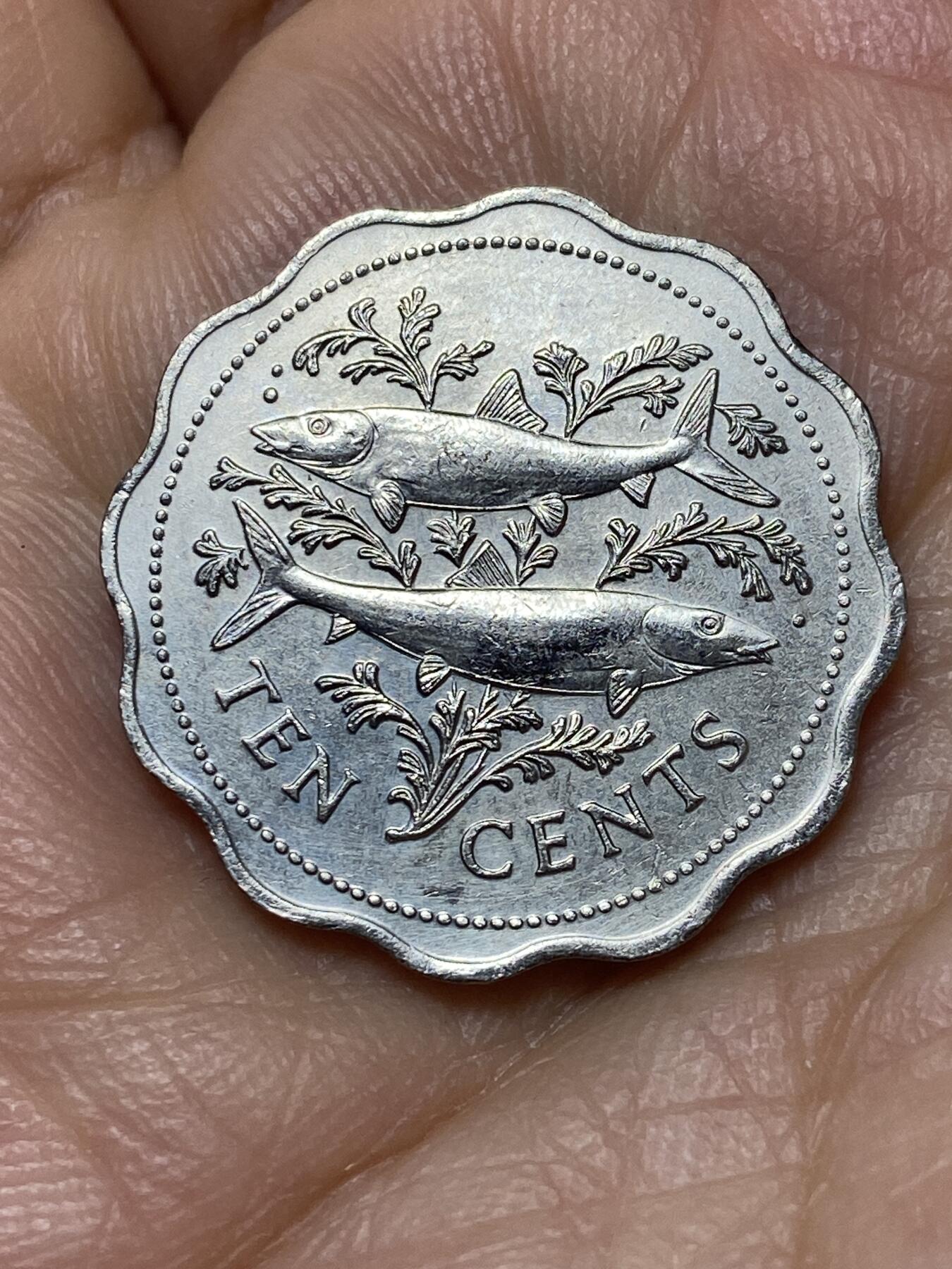 2026年第十一场(总第一百八十场）外国好品散币场(免佣金) 巴哈马🇧🇸1980年10分(第三版，铜镍材质无磁版)