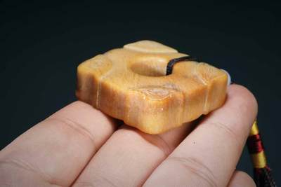 上海都达杂项专场三十四【年后发货全场包邮】  和田古玉琮86-4