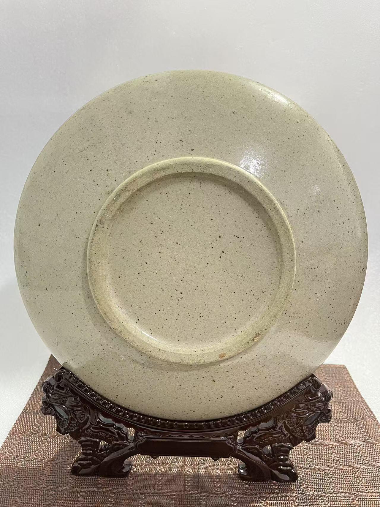 江南站杂件场 赏盘，芝麻釉