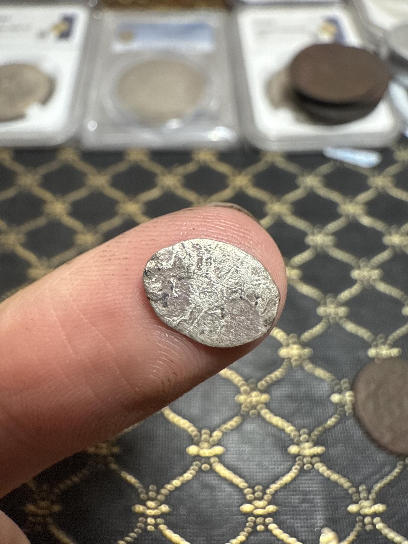 南宋泉阁俄币 外币 国币 专场第二十一期 【送拍无额外佣金】 沙俄 彼得一世 半戈比小银币 小样 0.3g左右 鱼鳞币 通货