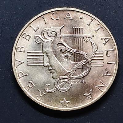 【全场包邮】纯粹捡漏拍497场-持续更新中 - 意大利1985年500里拉欧洲音乐年纪念银币【29毫米11克83.5%】