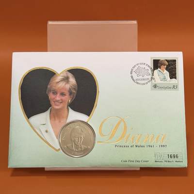 ＜星葵钱币社＞散币克朗场第68期·1月23日发货 - 〈邮币封〉塞舌尔1997年人民的王妃·黛安娜5卢比克朗型纪念币