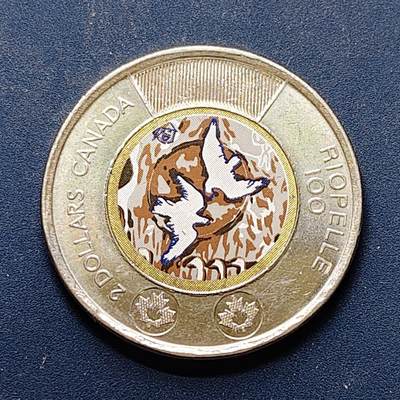 【全场包邮】纯粹捡漏拍496场-持续更新中 - 加拿大2023年2元艺术家让·保罗·里奥佩尔诞辰100周年彩色纪念币