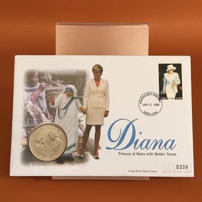 ＜星葵钱币社＞散币克朗场第68期·1月23日发货 - 〈邮币封〉塞拉利昂1997年人民的王妃·黛安娜1元克朗型纪念币