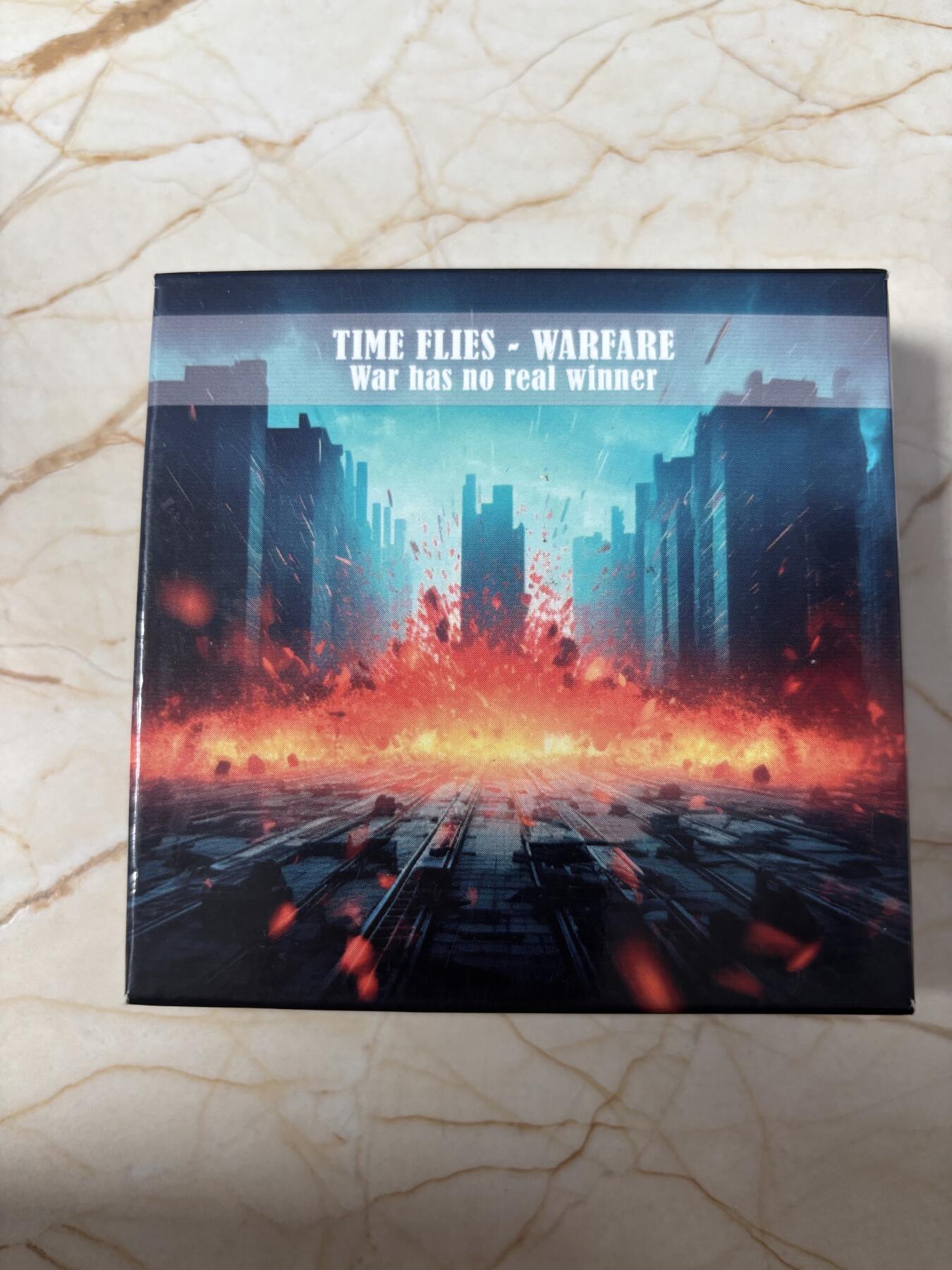 第189期拍卖 加蓬2023年过去与未来战争没有赢家钌化2盎司银币，999银，发行99枚