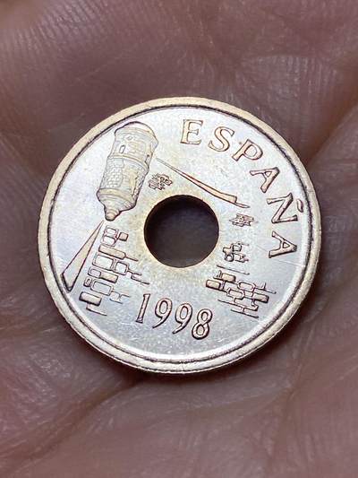 2026年第十一场(总第一百八十场）外国好品散币场(免佣金) - 少见原光好品–西班牙🇪🇸1998年25比塞塔(休达自治市纪念币)