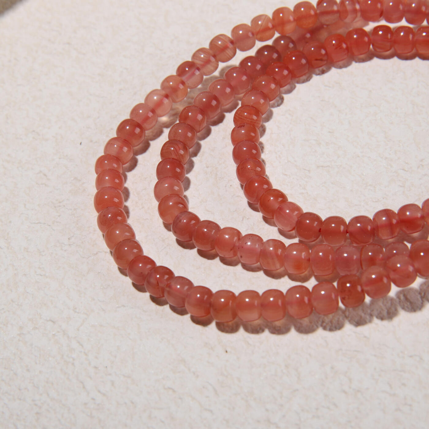 瑰丽珠宝（一） 南红冰粉手串（项链）