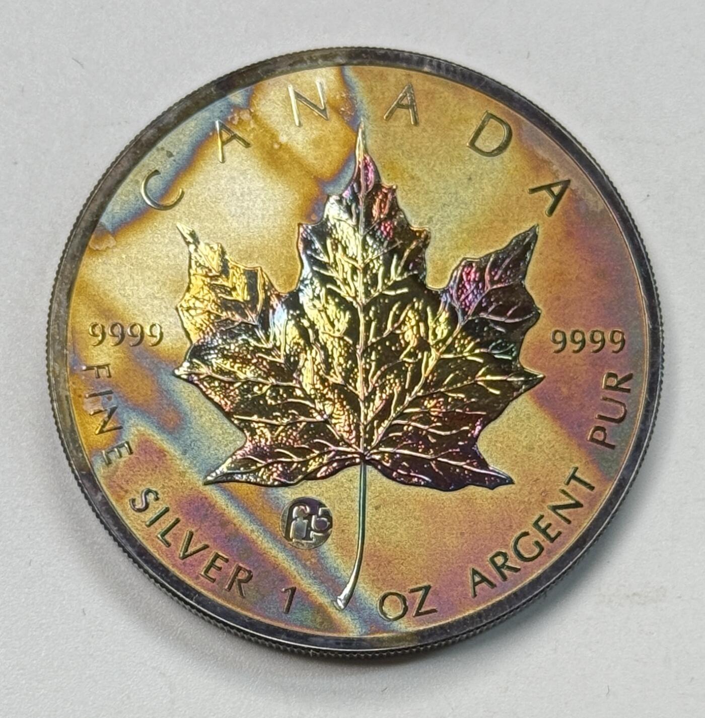 S&S Numismatic世界钱币-拍卖 第119期  加拿大2010年 枫叶 5加元1盎司9999投资银币“Fabulous 15标” 31.1克9999银