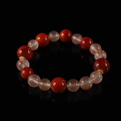 瑰丽珠宝（一） - 新中式18K金设计款南红手串