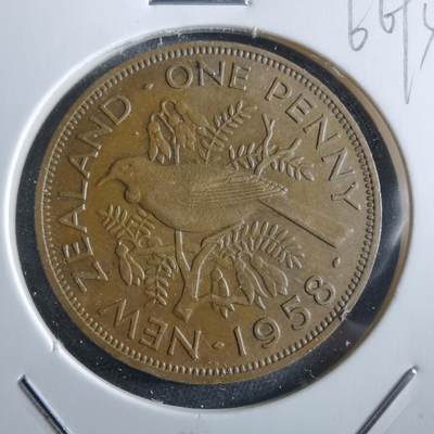 沼泽如烟--第966场 - 新西兰1958年1便士