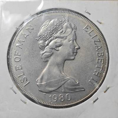 KK钱币收藏小铺  第400期  百期特拍（四拍之四）2月预留时间 周末发货 -  1980马恩岛1克朗纪念币