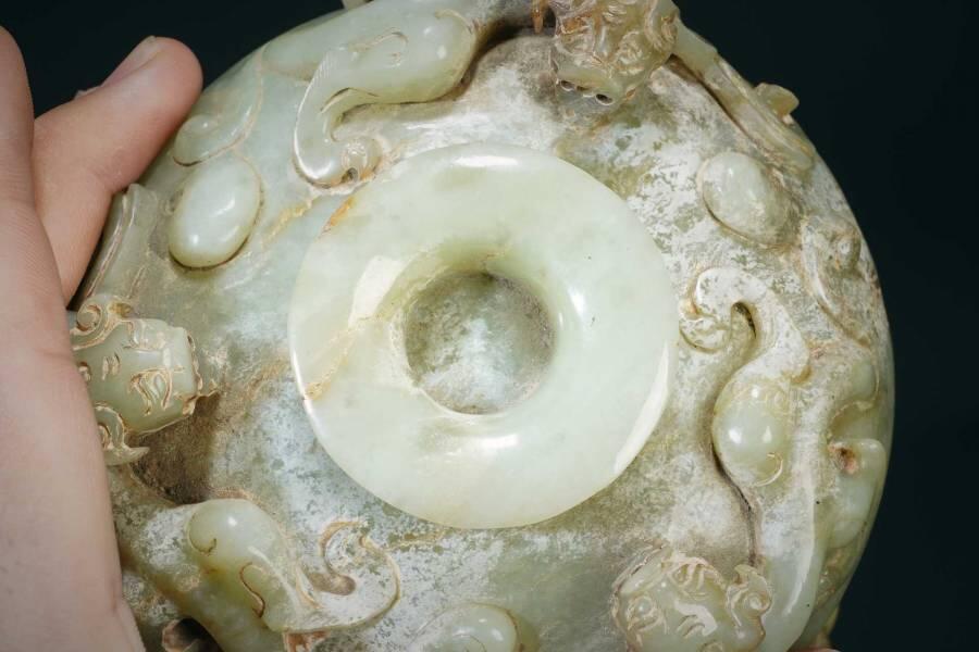 上海都达杂项专场三（全场包邮）  和田古玉鱼挂件86-1