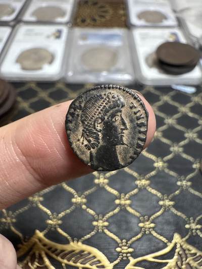 南宋泉阁俄币 外币 国币 专场第二十一期 【送拍无额外佣金】 - 古罗马 公元337-340年 君士坦丁二世誓愿铜币 背逆 个头偏大 细节还不错 好品