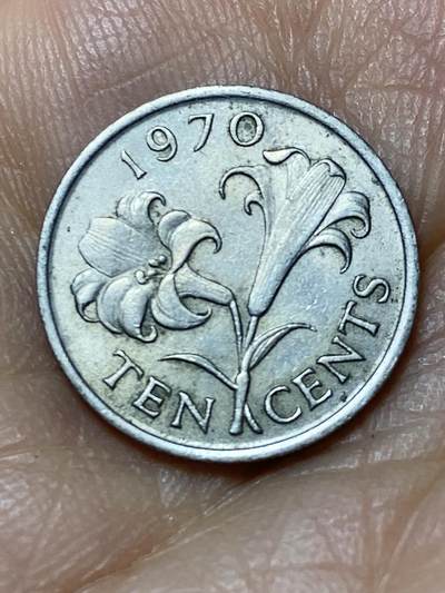 2026年第十一场(总第一百八十场）外国好品散币场(免佣金) - 百慕大🇧🇲1970年10分(伊丽莎白二世中年花冠，第一版首发年)