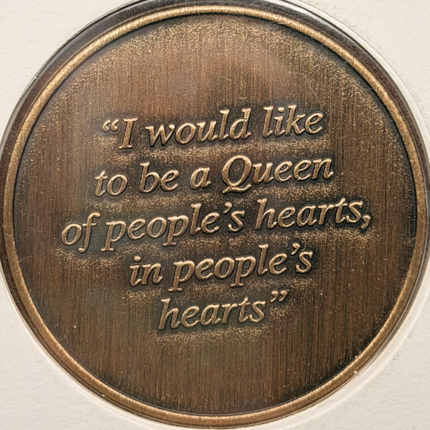 ＜星葵钱币社＞散币克朗场第68期·1月23日发货 〈邮币封〉英国戴安娜王妃克朗型纪念铜章