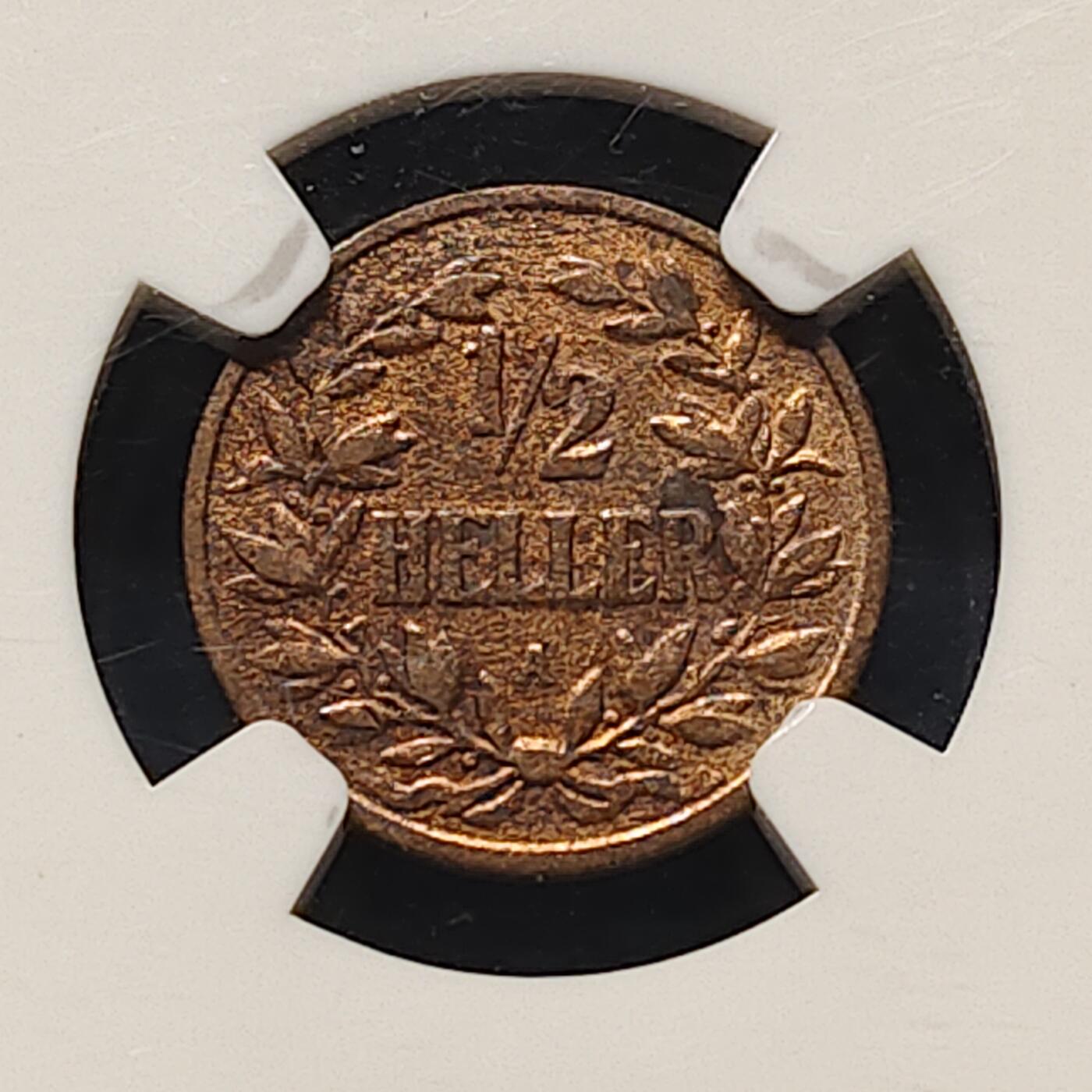 【全场包邮】纯粹捡漏拍497场-持续更新中 德属东非1905年1/2赫勒-NGC AU DETAILS