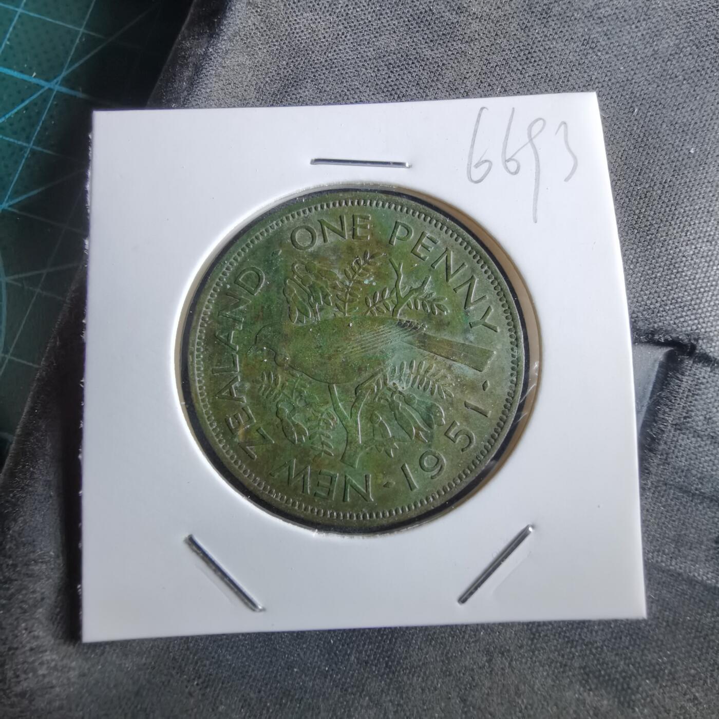 沼泽如烟--第966场 新西兰1951年1便士